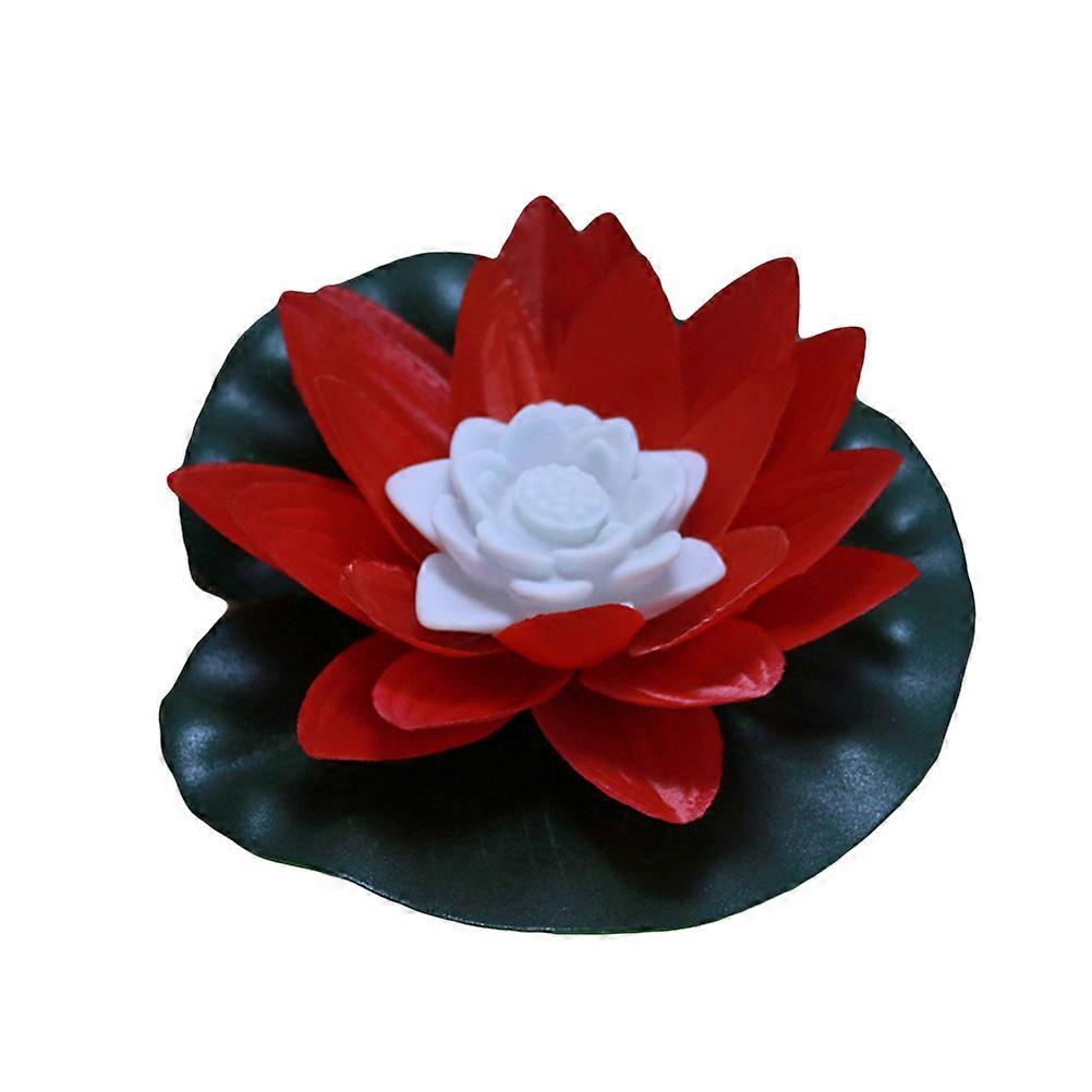 LED Lamp Lotus Water Lamp for Decoration Romantic Red Flower Light