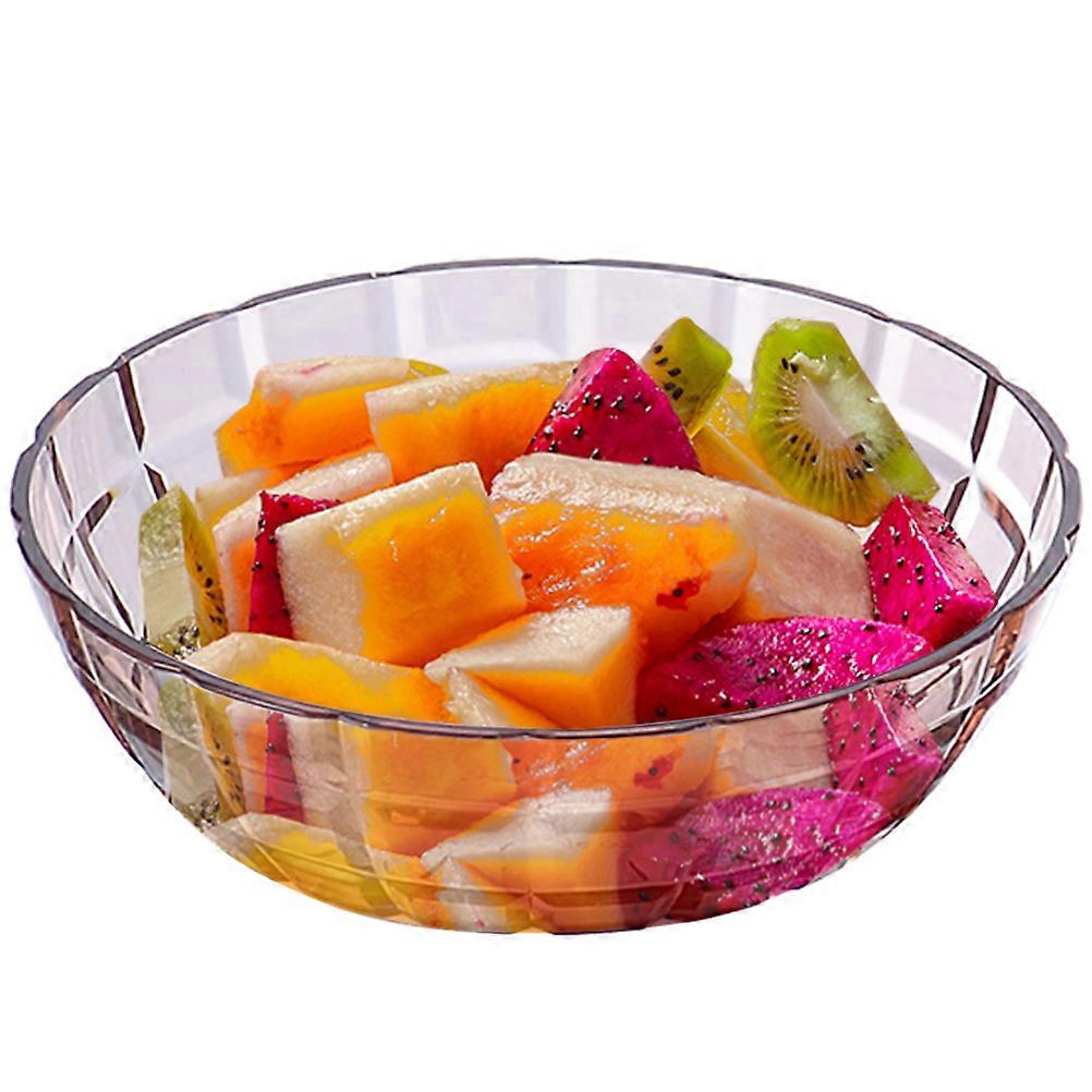 Deep Rosy Bowl for Serving Snacks and Storing Fruits Made from Pet Suitable for Gatherings and Parties 1Pcs