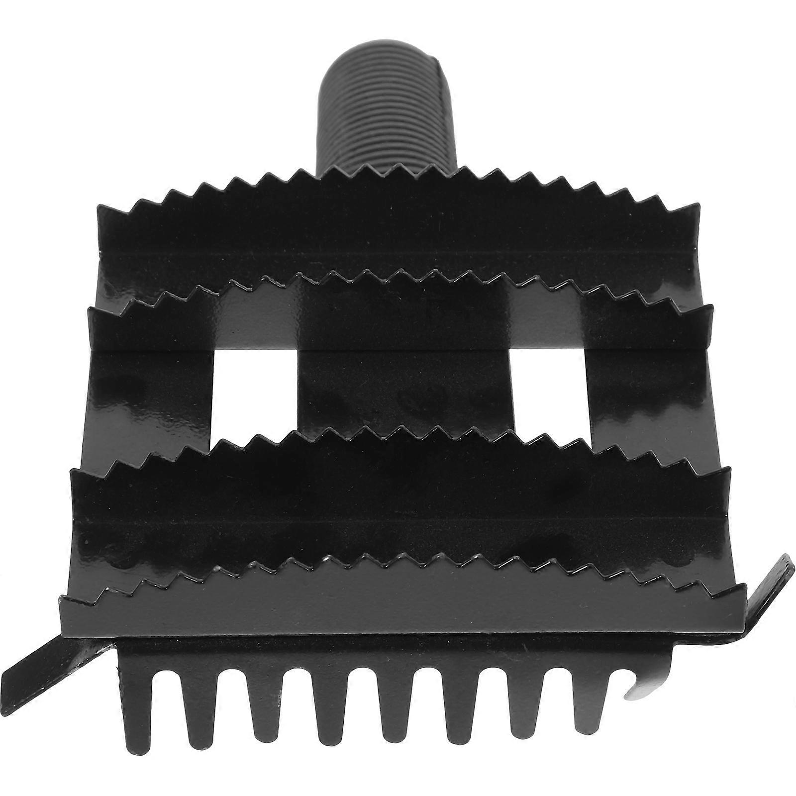 Poultry Grooming Rake Metal Tool for Relieve Itching 2Pcs Black