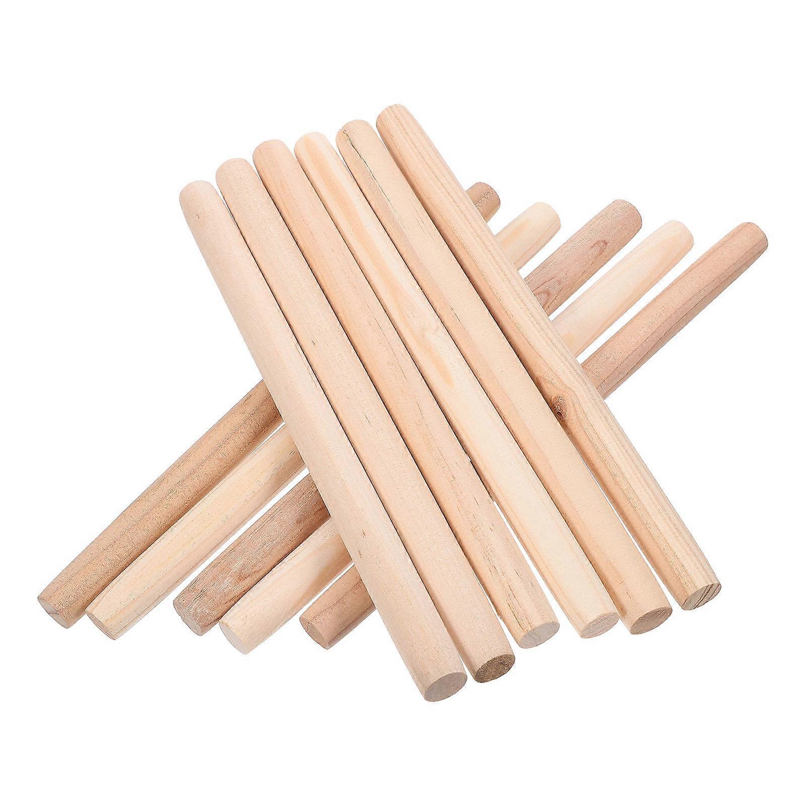 40Pcs Hardwood Dowel Rods Great For Crafting And Woodworking Suitable For All Your DIY Needs