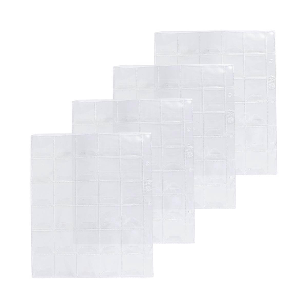 Coin Holders Transparent Coins Albums for Coins Collection 12Pcs