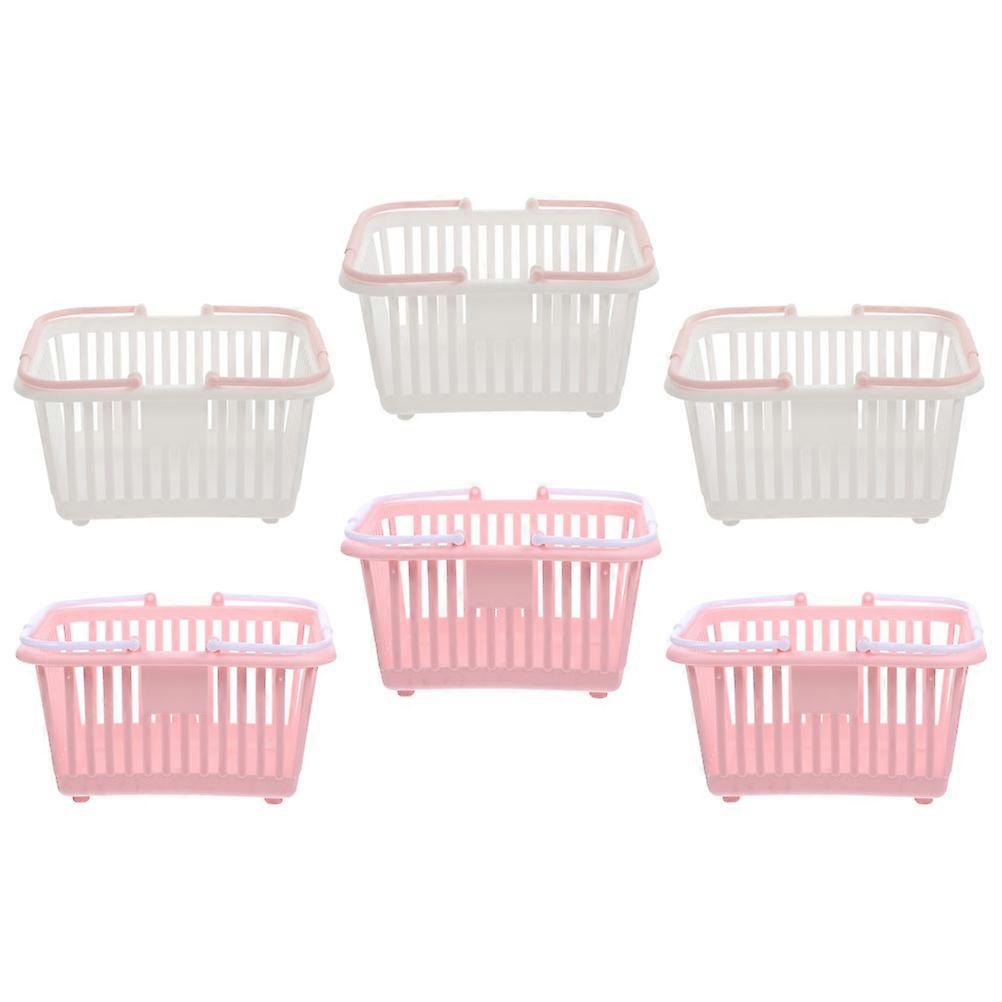 Storage Basket Plastic Basket for Storage with Handles 30Pcs Assorted Color