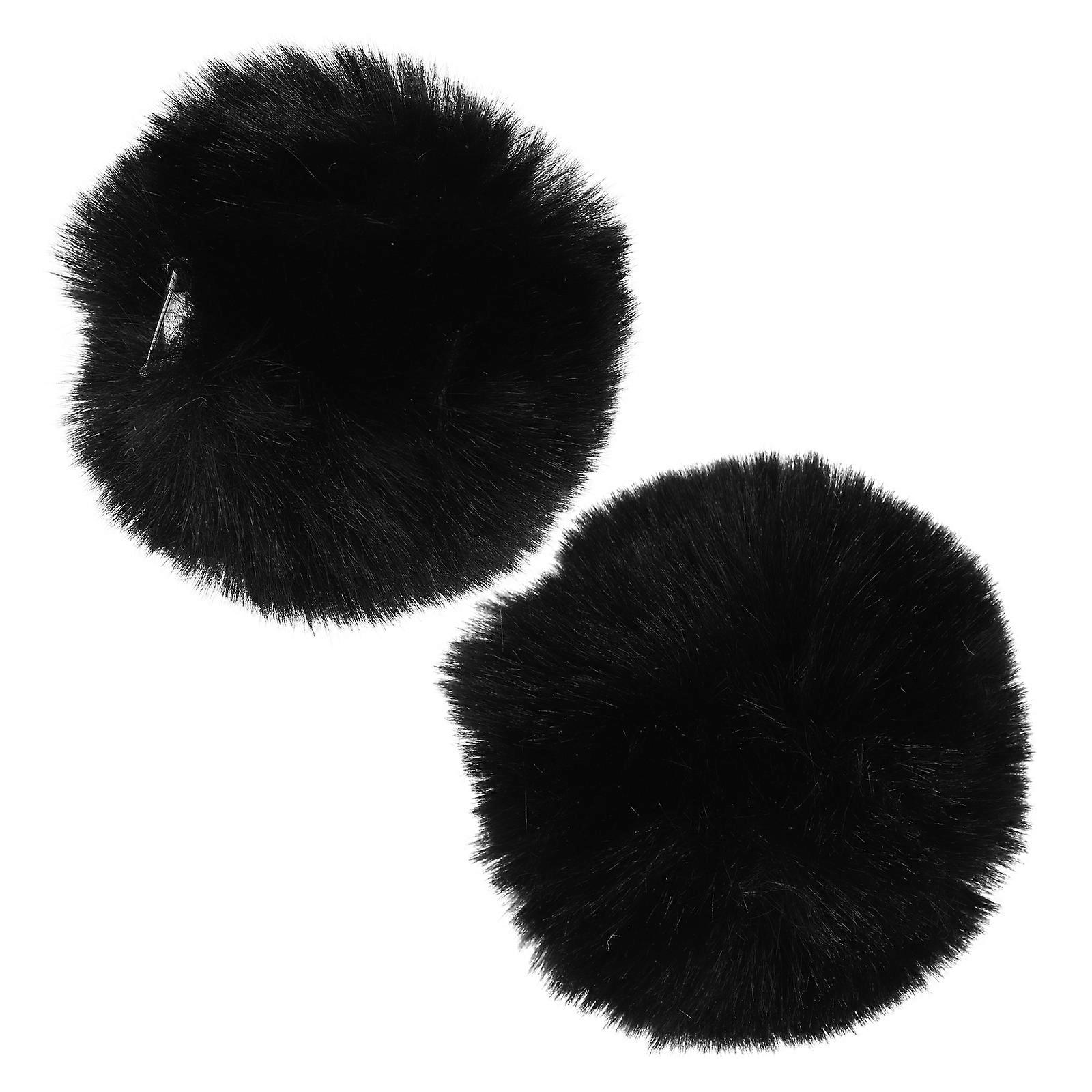 Bunny Tail Clip on Plush Costume Accessory 2Pcs for Cosplay Events