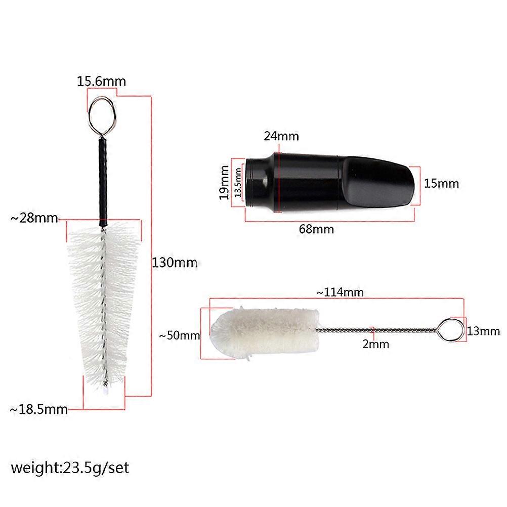 Saxophone Soprano Mouthpiece for Saxophone Use Featuring 2Pcs Cleaning Brushes