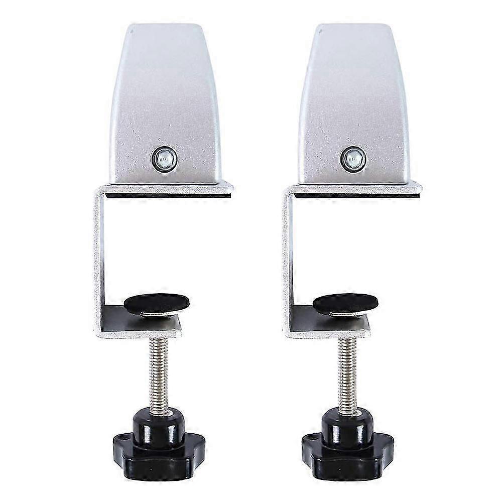 2 Pcs Office Desk Divider Clamp Privacy Screen Clip Holder Bracket Screen Baffle Clamp Partition fo