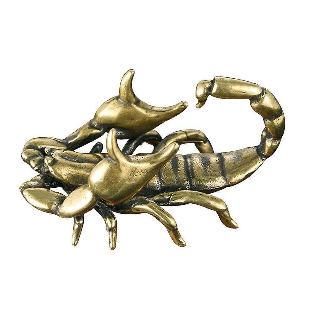 Brass Scorpion Statues for Pen Holding with 4Pcs Set
