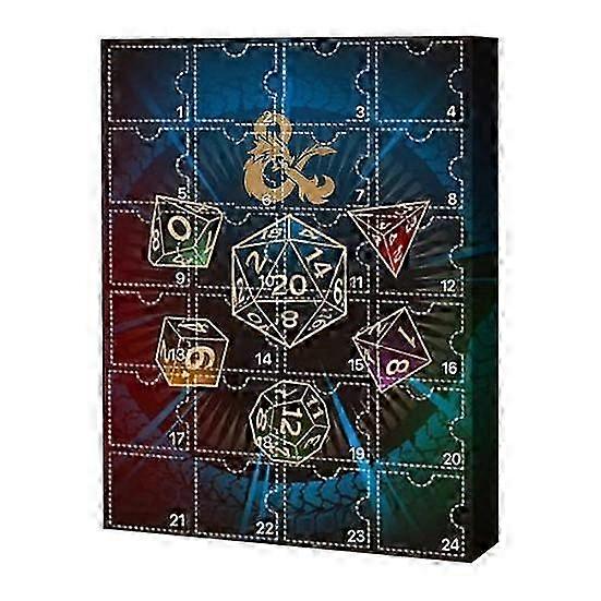DND Advent Calendar 2024 Random Polyhedral Dice Countdown Calendar 24 Days Christmas Miniatures 2025