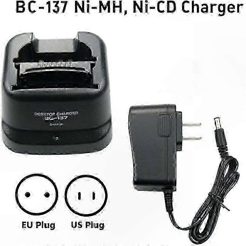 Rapid Battery Charger Base for Icom IC-A6E, IC-A24, IC-V8, F21, IC-U82 Walkie Talkie Models