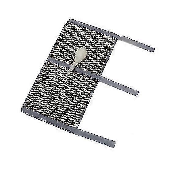 Cat Scratcher Pad with Mouse Toy Natural Sisal Cat Nail File Scratching Pad Protect Furniture Legs Easy Install for Table Leg