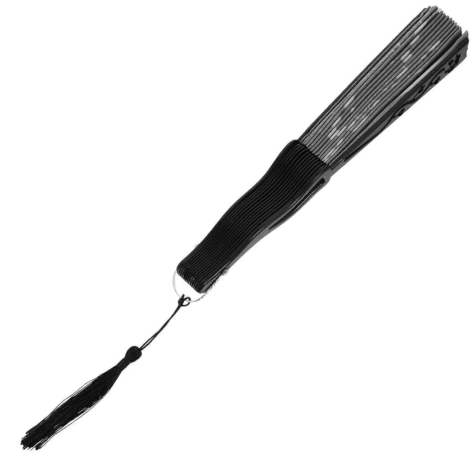 Chinese Folding Fan for Decoration 3Pcs Vintage Tassel Handheld Fan