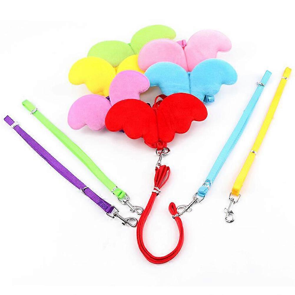 Pet Cat Leash Angel Wing Collar Strap for Safe Training