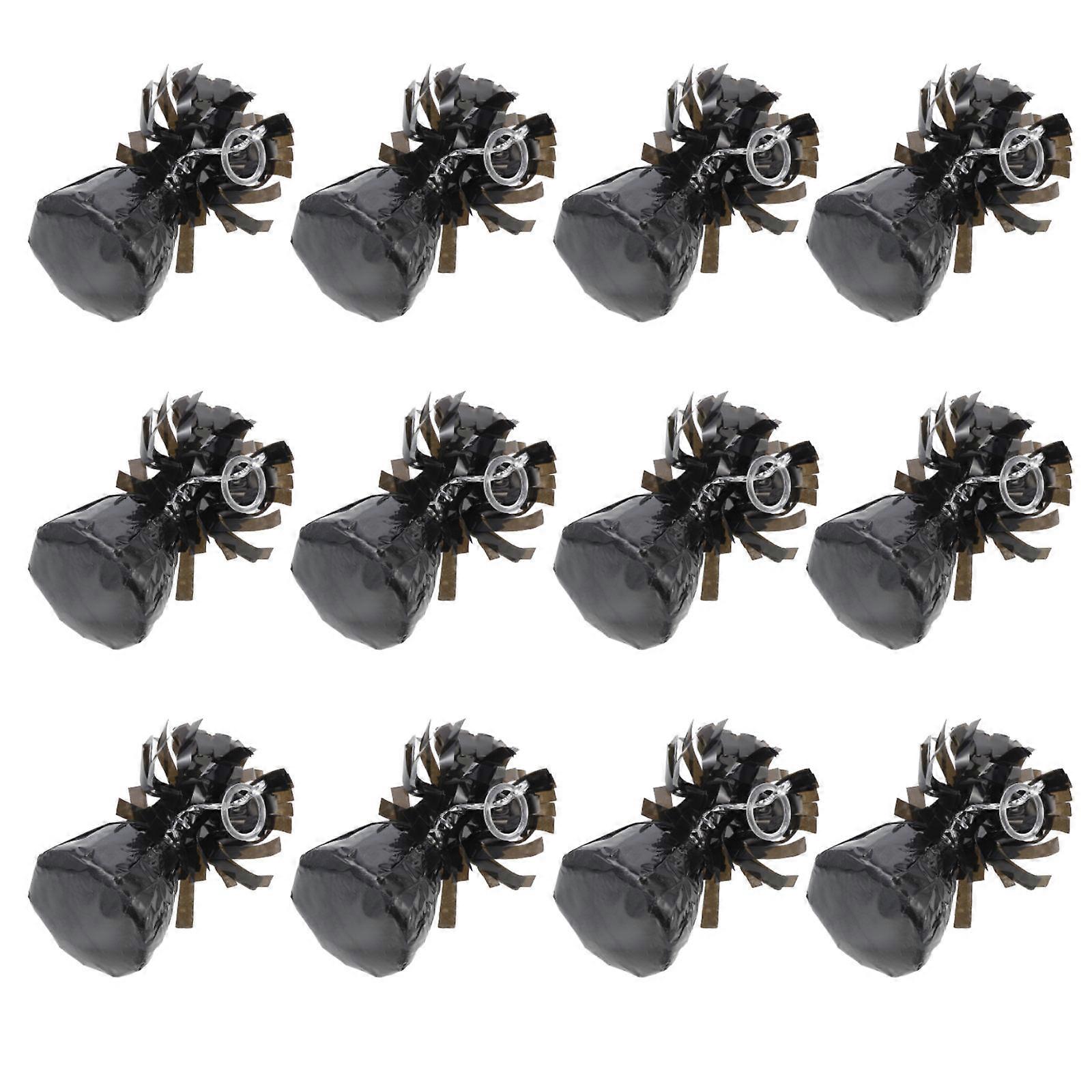Party Balloon Weight Block For Birthday Parties And Weddings In Black Color With Rectangular Design For Balloon Stabilization 24Pcs