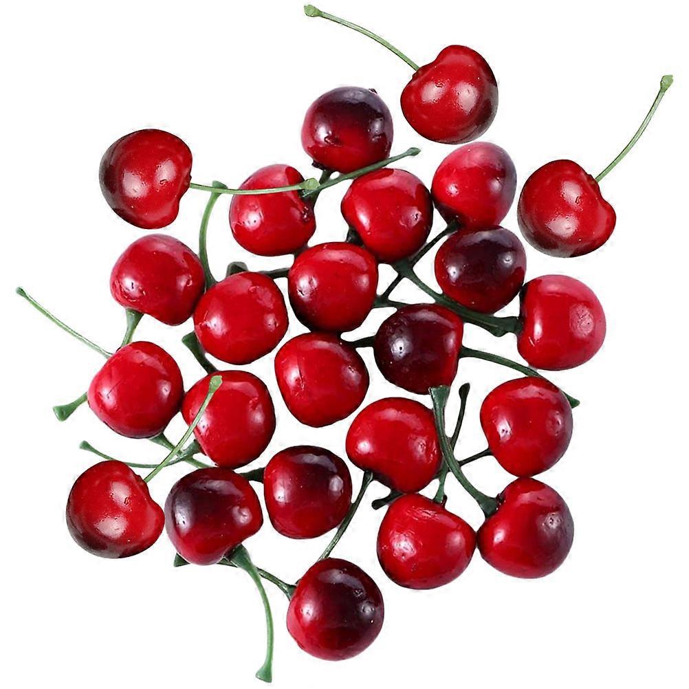 Artificial Cherry Fake Fruit Models for Decor 200Pcs Assorted Color Simulation
