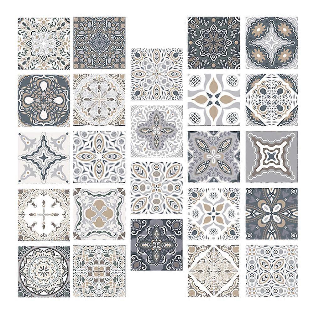 Assorted Color Square Wall Tiles for Kitchen Backsplash 48Pcs