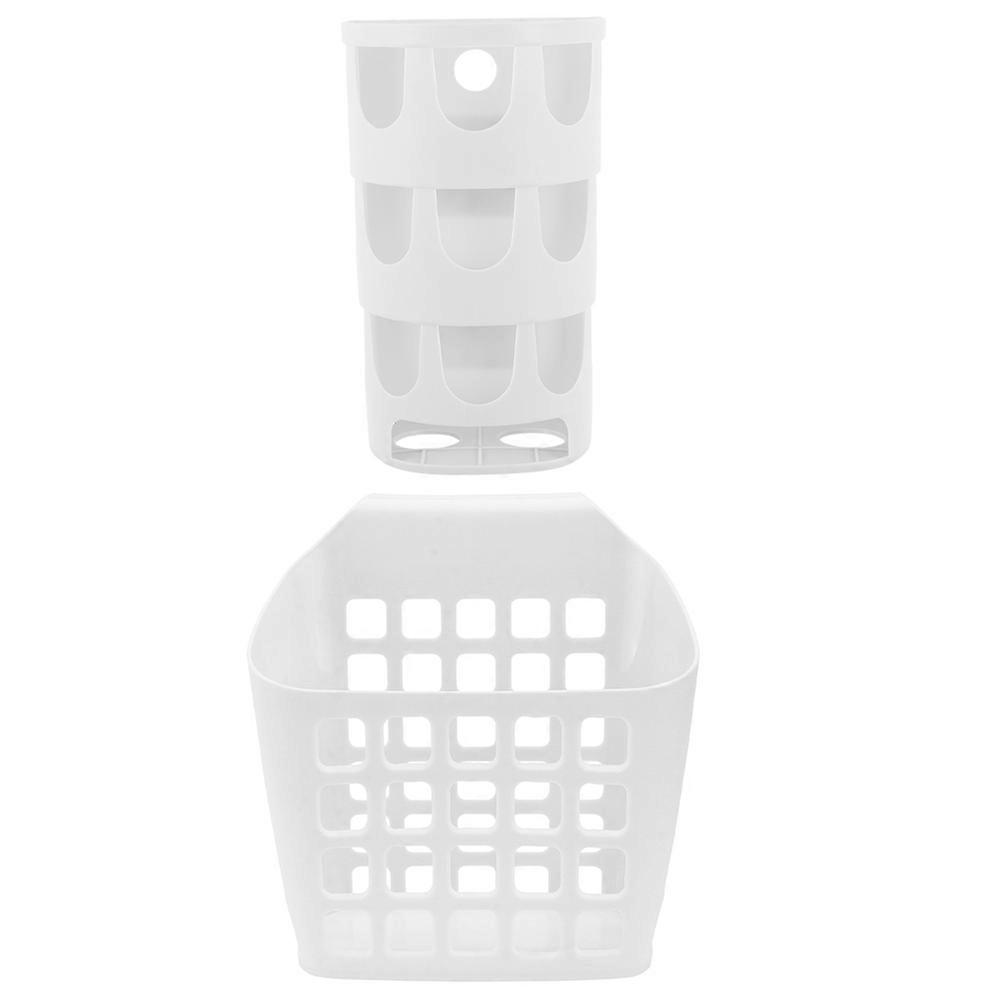 Hollow Rabbit Feeder Basket for Storage 8Pcs Plastic White
