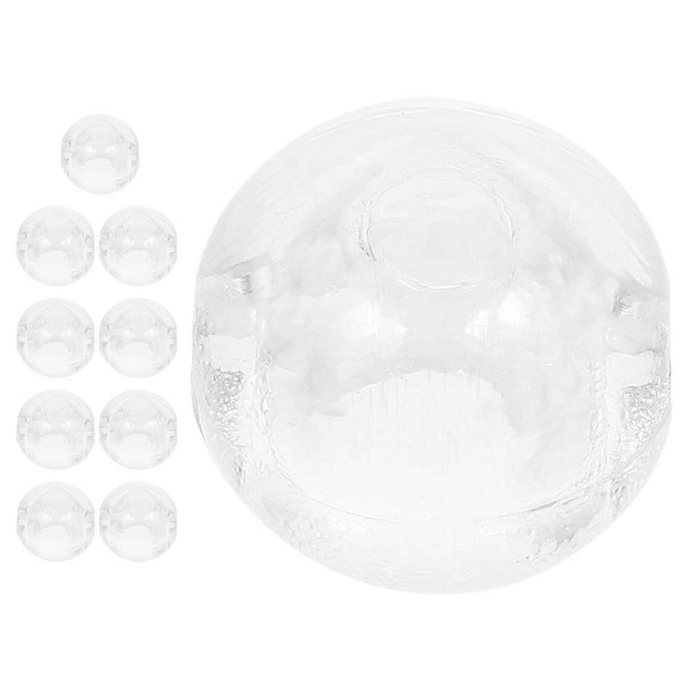 50Pcs Beaded Chain Crimp Stop for Blind Use Clear Material