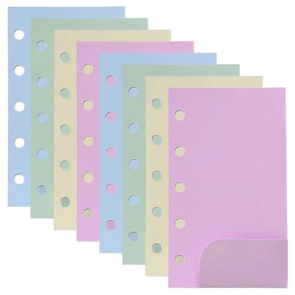 Assorted Color Binder Pockets Scrapbook Insert for Home Use 5Pcs 2 Bags