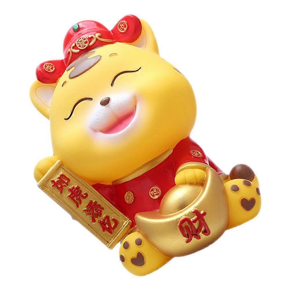 Tiger Coin Container for Storage 2Pcs Cartoon Tiger Piggy Bank with Cute Look