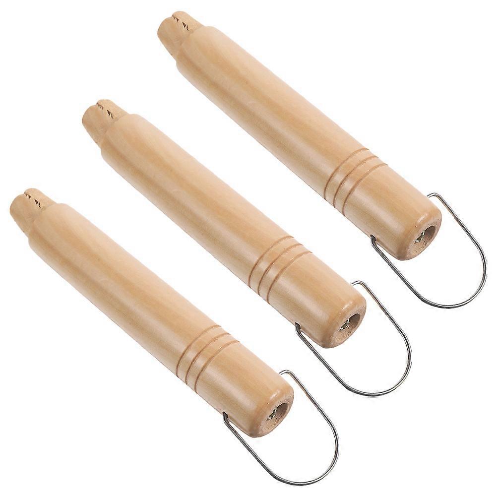 Pot Wooden Handle Replacement Handles 12 Pcs Grip Kitchen Use Slip Prevention Elegant Design