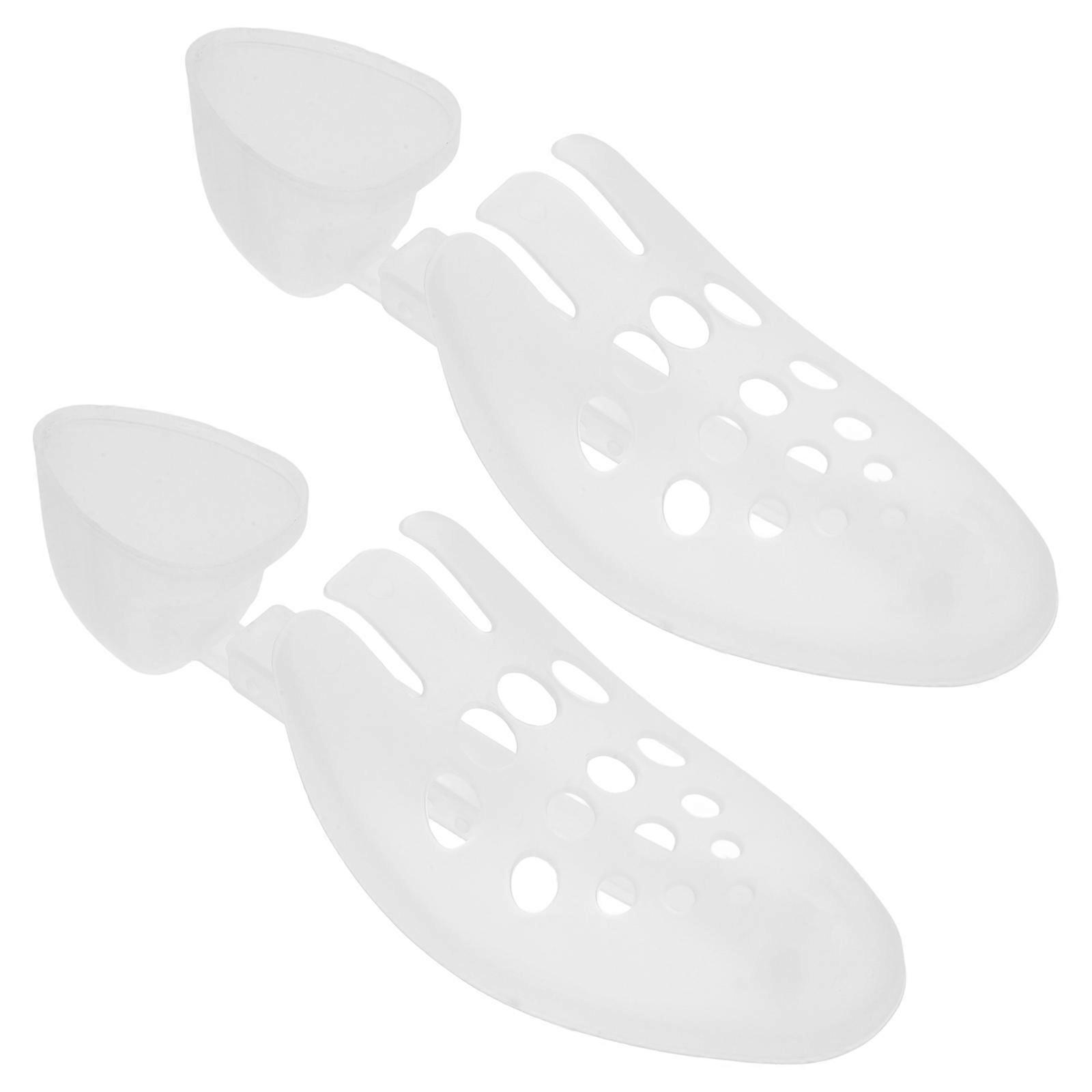 Shoe Keeper Adjustable Shoe Crease Protector for 10Pcs White