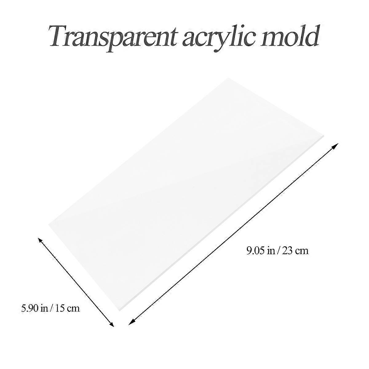 Laser Cutting Plastic Board Acrylic Pattern Template for DIY Keychain 4Pcs