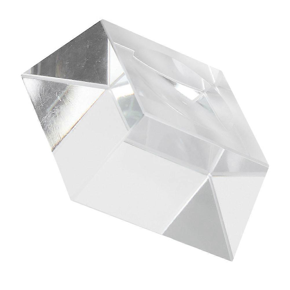 Crystal Sphere Holder Glass Stand for Decorative Display 5Pcs Transparent Base