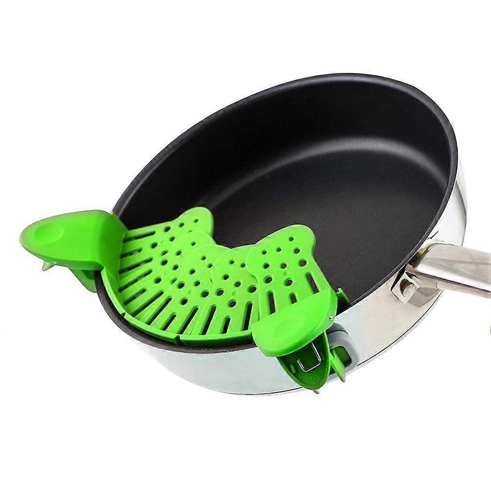 Green Silicone Soup Funnel for Kitchen Use Liquid Diversion 2Pcs
