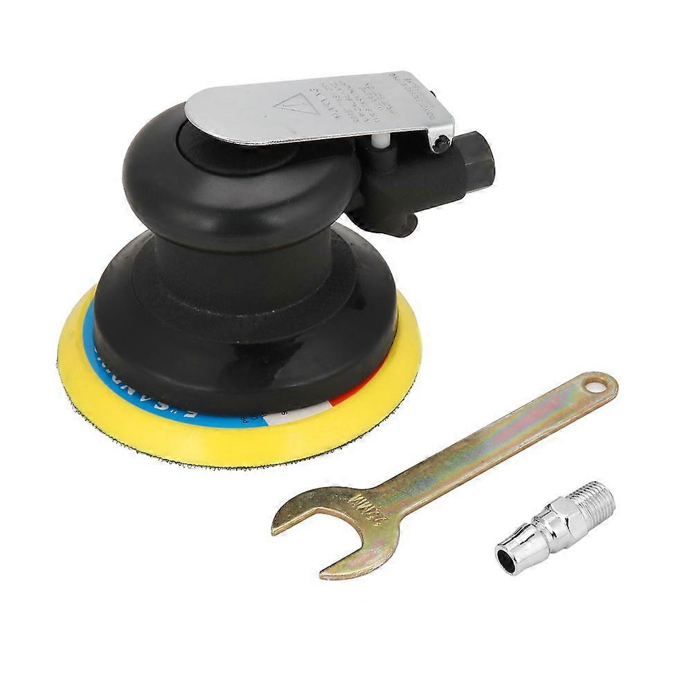 5" Air Palm Orbital Sander Pneumatic Round Sander Random Hand Sanding