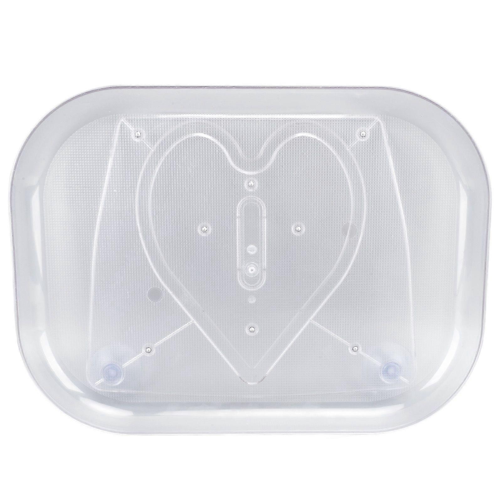 Refrigerator Turntable Organizer Transparent Rectangular Countertop Condiment Storage Rack for Household Kitchen Small Size