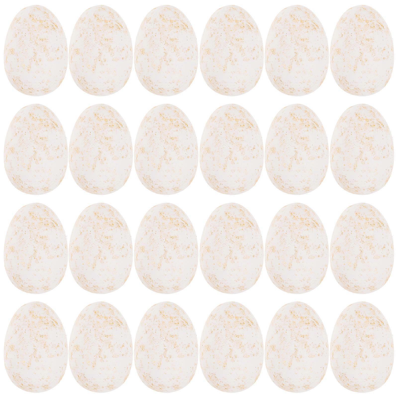 120Pcs White Foam Easter Eggs Decoration for Holiday Decor