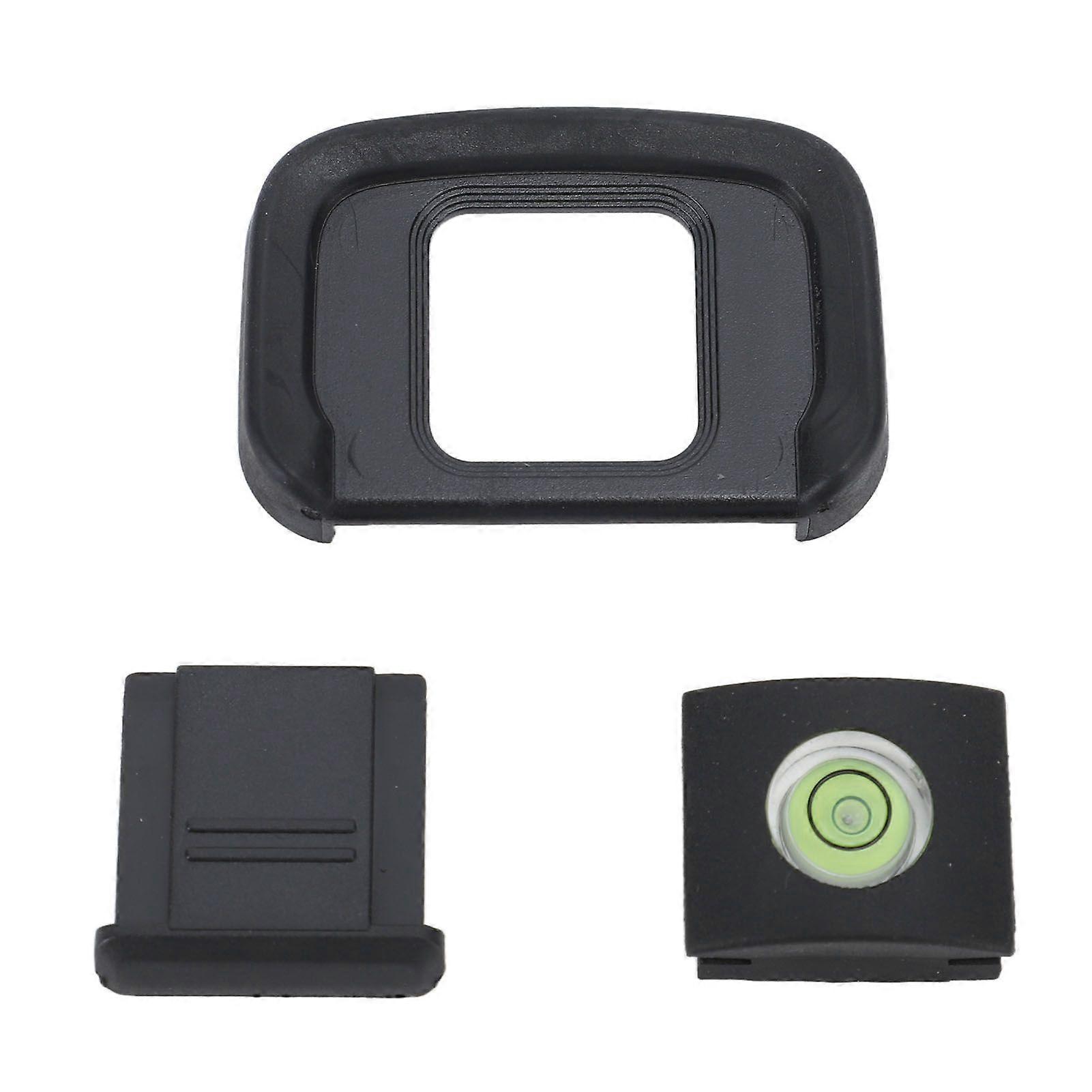 22mm Square Viewfinder Eyecup with Spirit Level Hot Shoe Cover 3 in 1 Set for Z50 Camrea