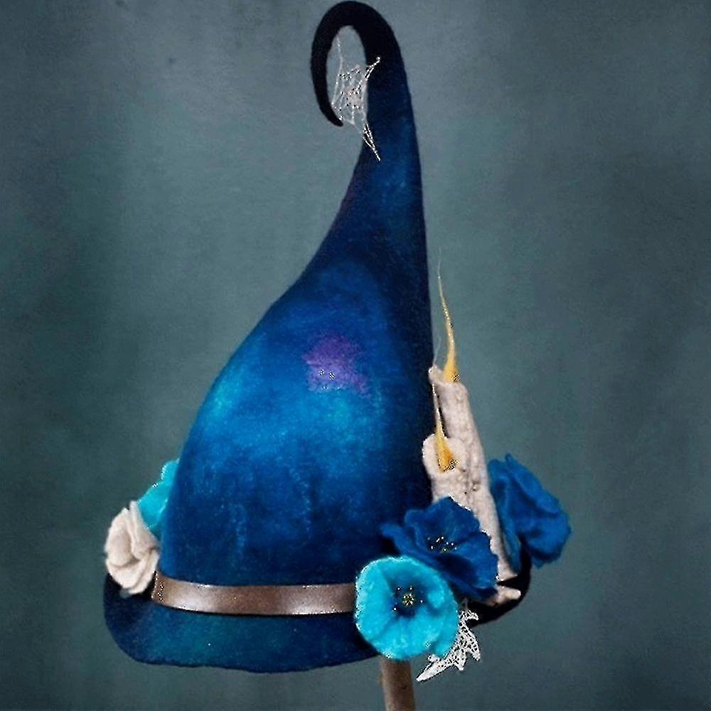 Floral Vine Witch Hat Felt Cap Cosplay Performance Prop