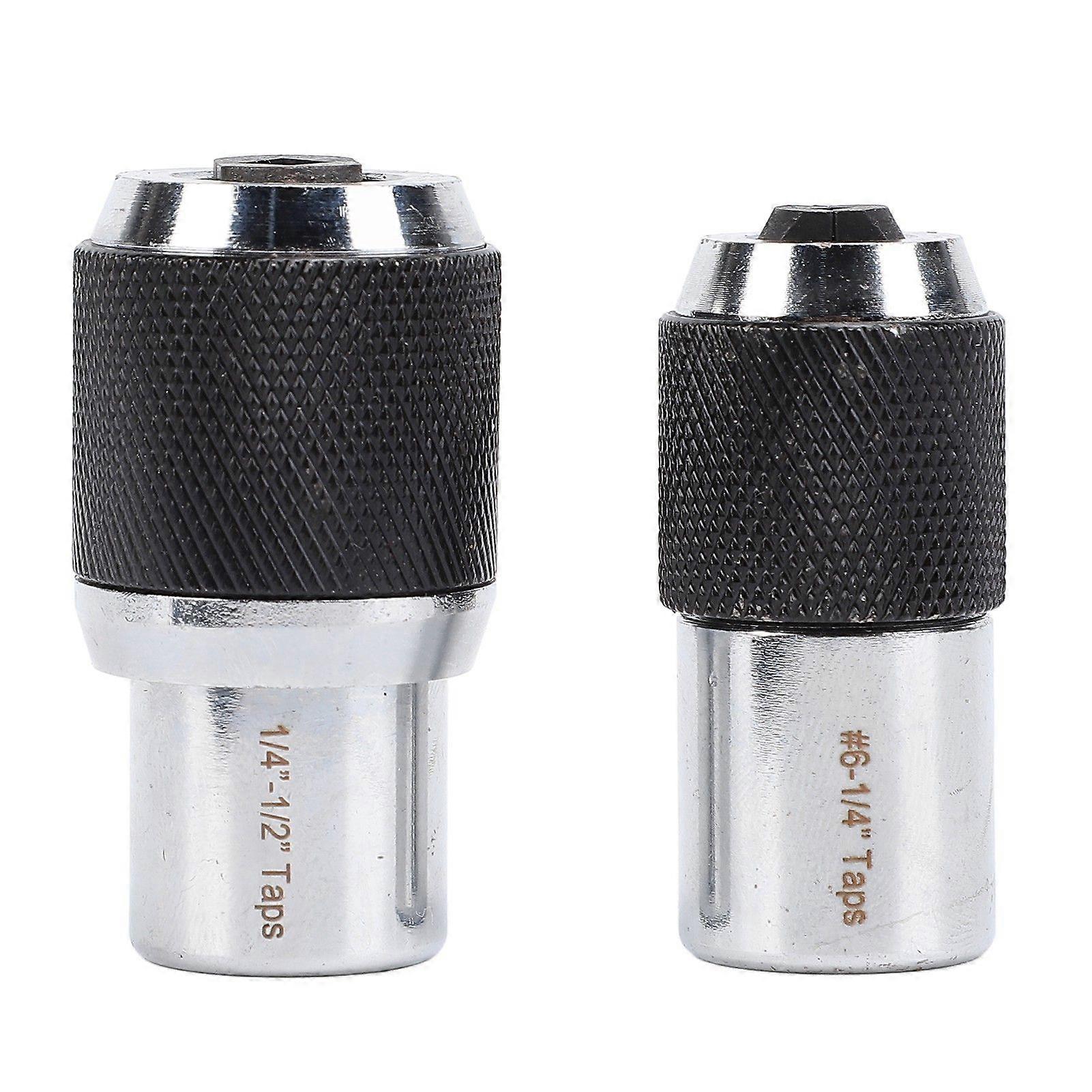 2Pcs Tap Sockets 3/8 Drive Adjustable Socket Set Adapter 61/4in 1/4in1/2in for Reamers Screw Extractors