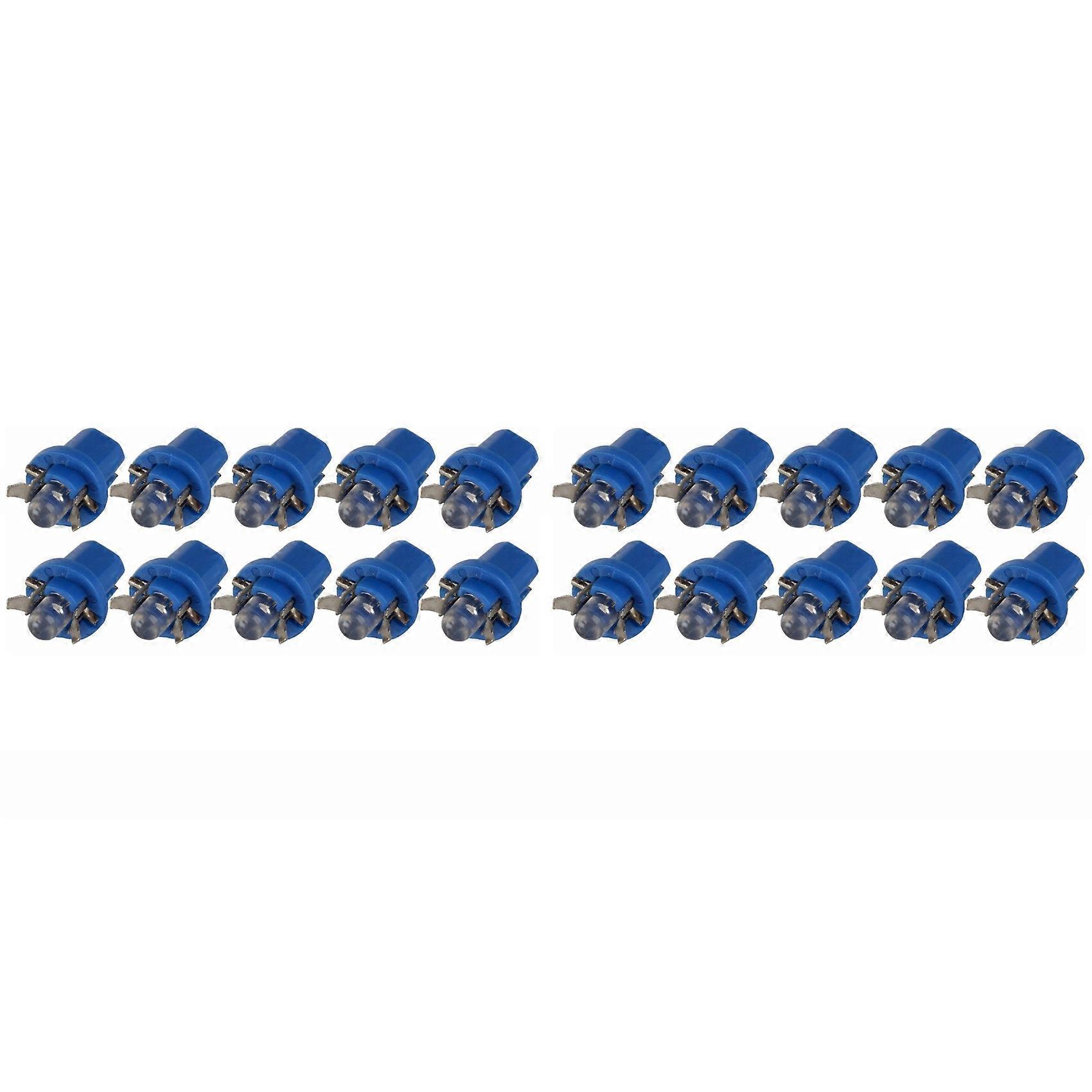 20Pcs Car Dash Instrument Base Light Lamp T5 B8.5D LED Instrument Light Car Wedge Dashboard Bulb DC12V Lamp
