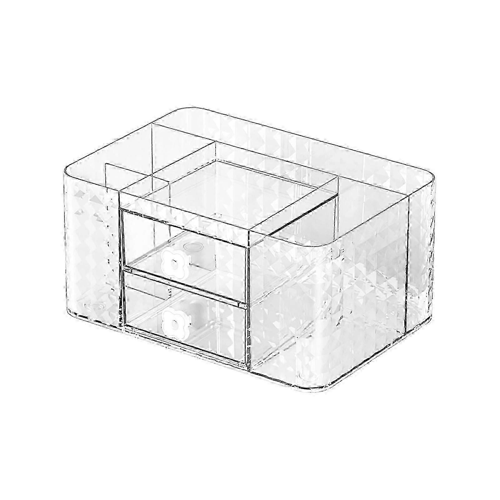 Desk Organizer Pen Holder Transparent Saving Space Makeup