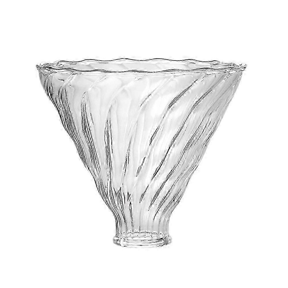 Exquisiter V60-Kaffeetropfer-Glaskaffeefilter, kompatibel mit Pour Over Barista Coffee Brewing, transparent, wiederverwendbar
