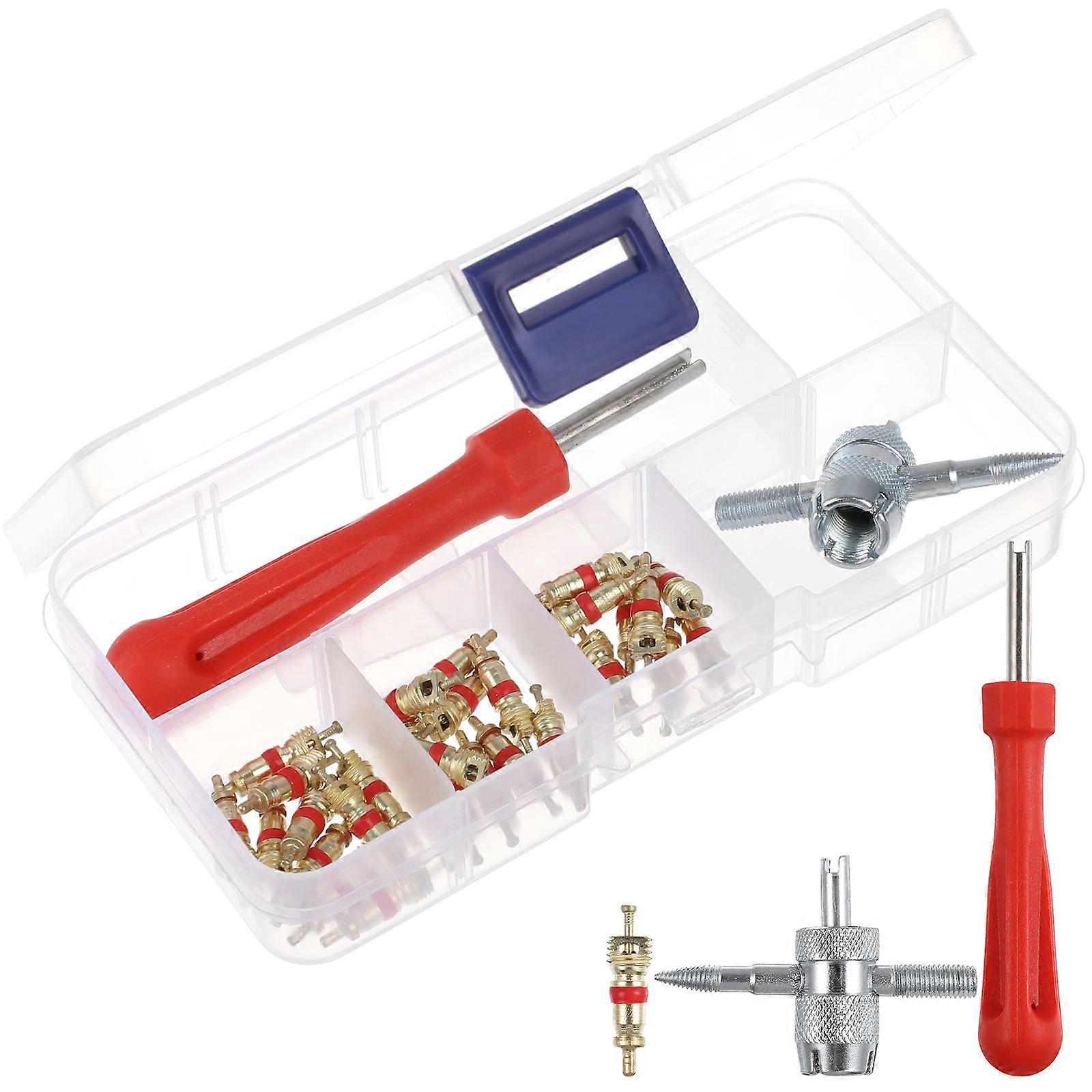 Core Removal Tool Set Practical Wrench Mounting For Auto Car Tire Repair Vehicle Maintenance 32Pcs