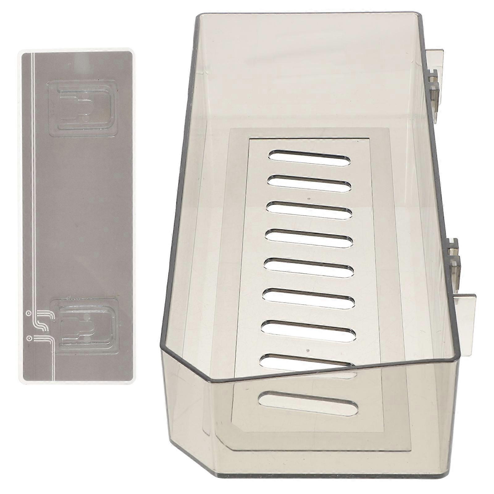 Black Wall Mounted Storage Rack for Bathroom Use 2Pcs ABS Material