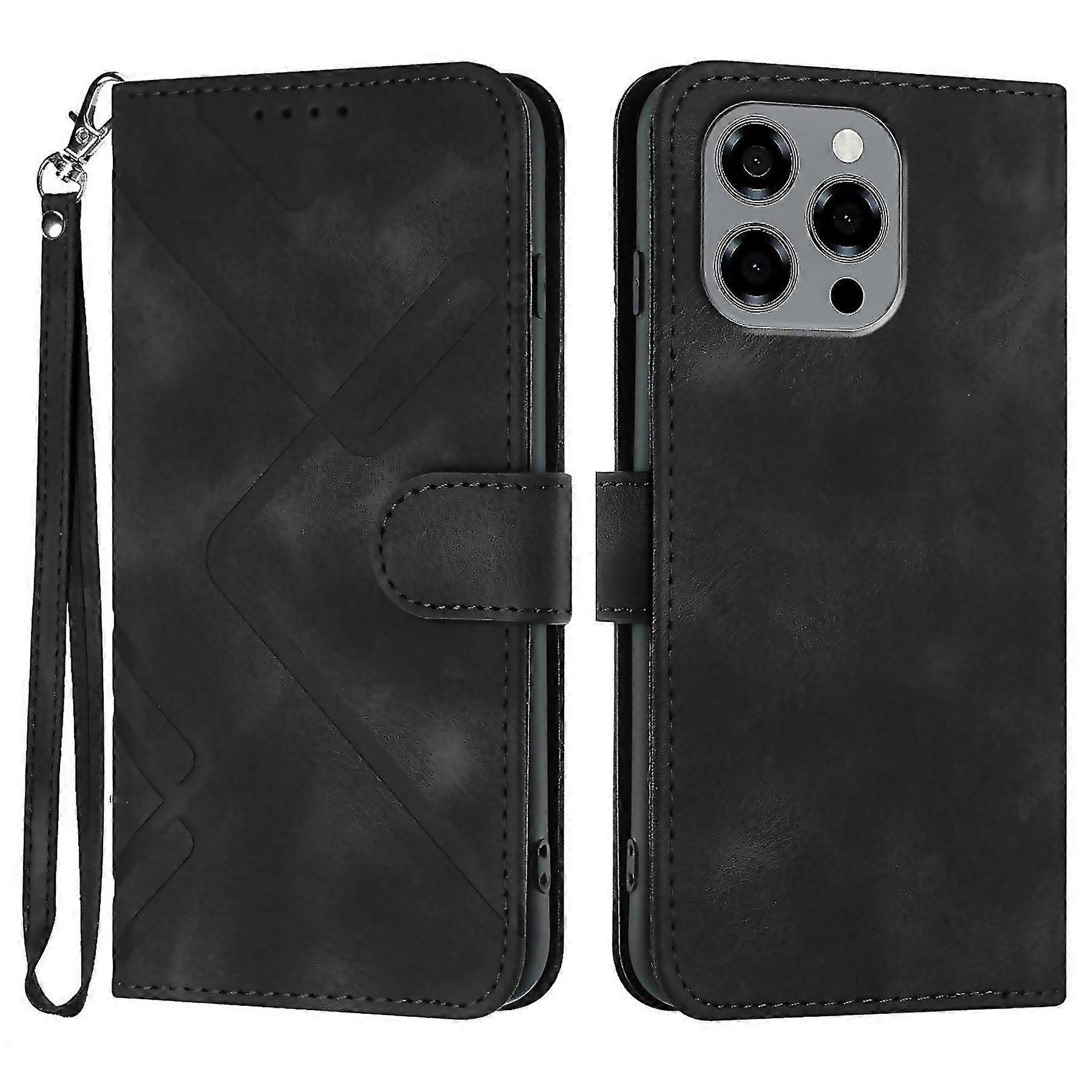 For Line Pattern Skin Feel Leather Phone Case For Doogee Note 58 Note 58