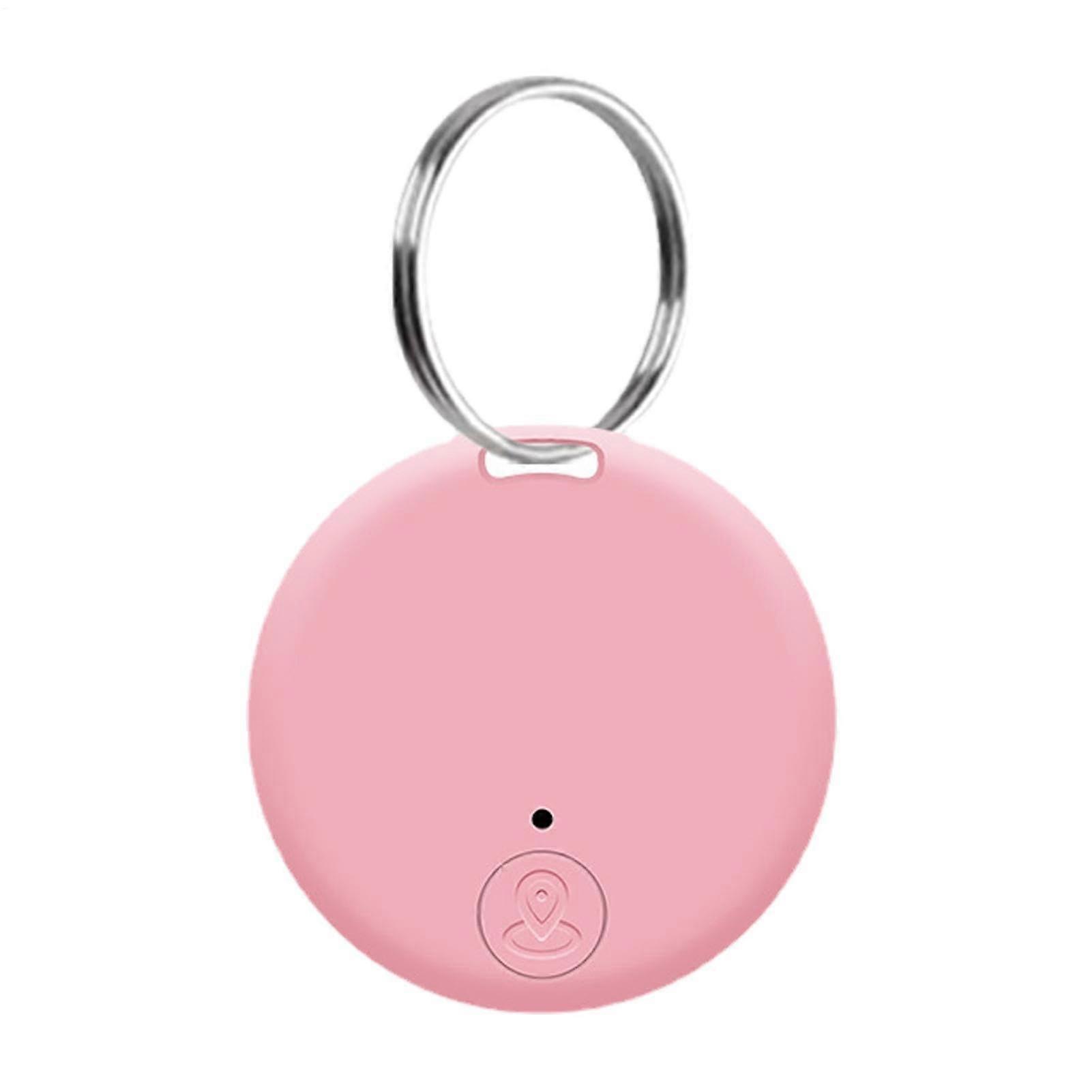 Dog Tracker GPS AntiLost Wireless Tag Tracker For Pets Keys Wallet Bag Car Pink Smartphone Compatible