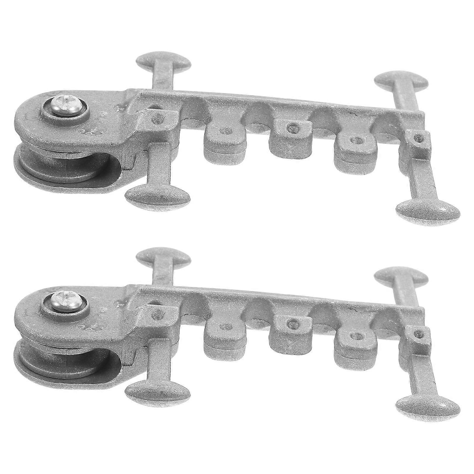 Aluminum Greenhouse Pulley Membrane Protection Smooth Rotation Vent Accessories For Efficient Airflow Control 2Pcs