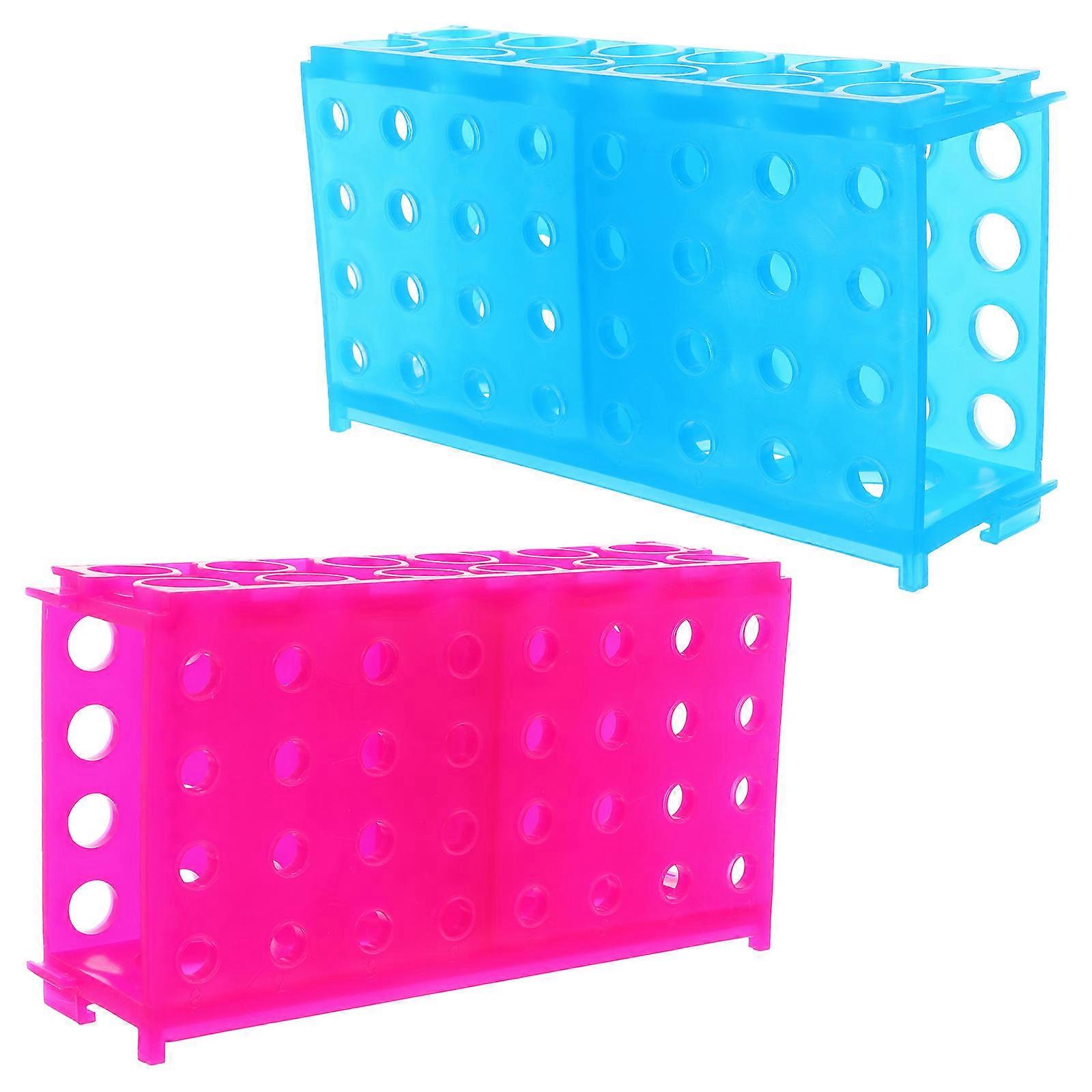 Plastic Tube Rack for Tubes Storage 4Pcs with Assorted Colors