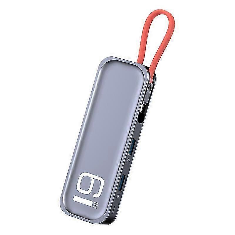 ROCK TR06 6 In 1 Typ-C / USB-C zu RJ45 Multifunktions-Dockingstation