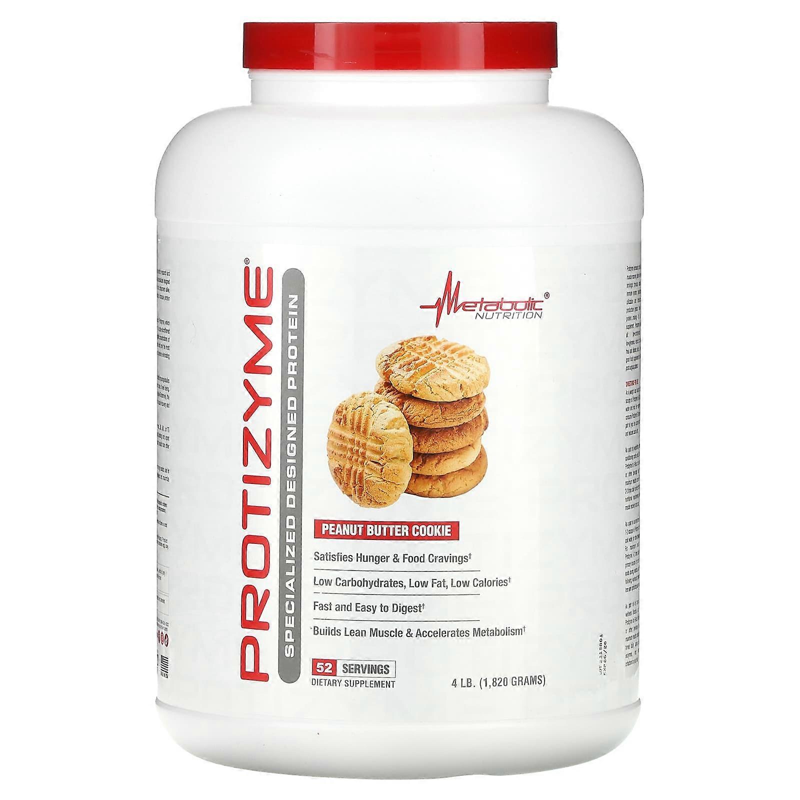 Protizyme, Specialized Designed Protein, Peanut Butter Cookie, 4 lb (1,820 g)