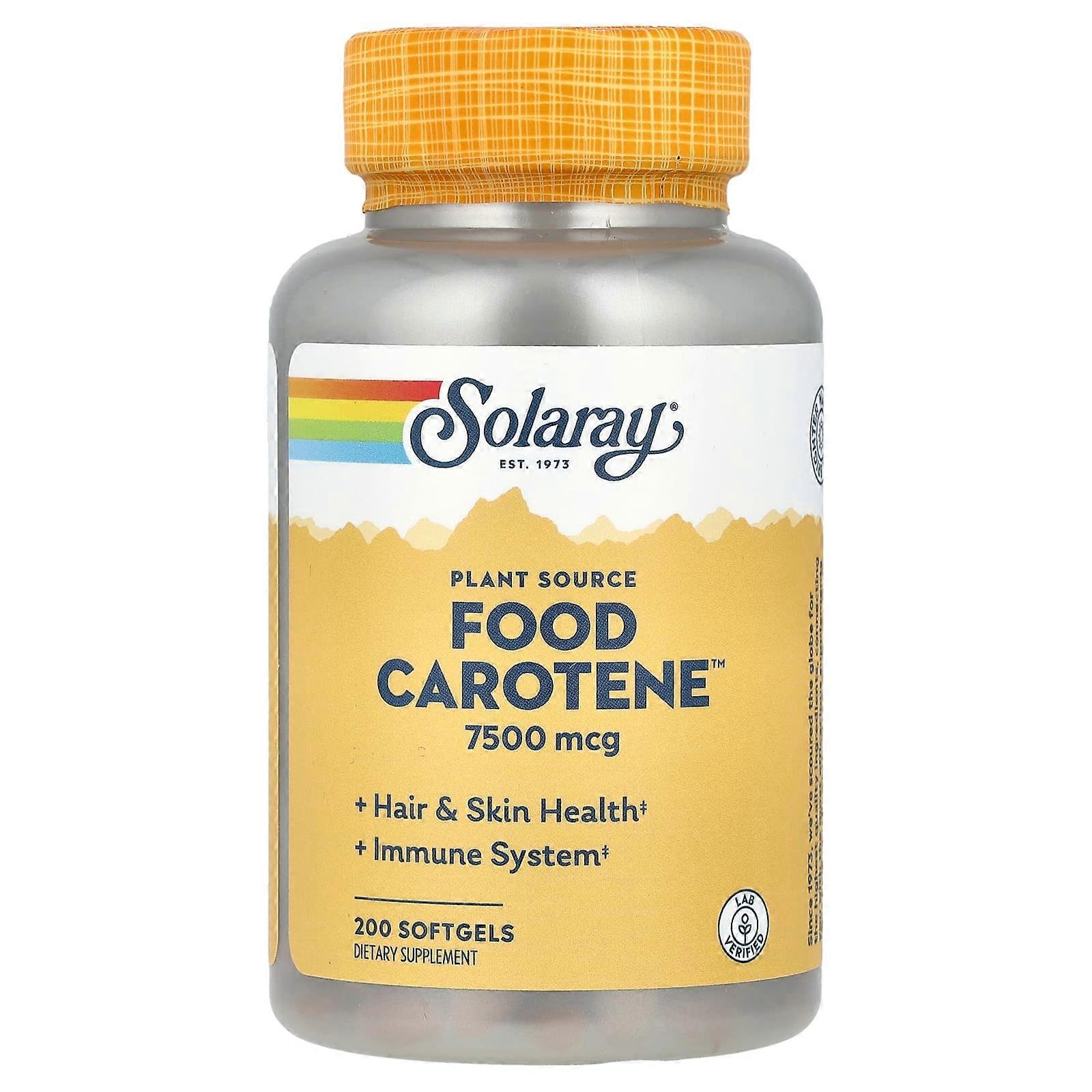 Plant Source Food CaroteneÃÂ¢ÃÂÃÂÃÂÃÂÃÂÃÂ¢, 7,500 mcg, 200 Softgels