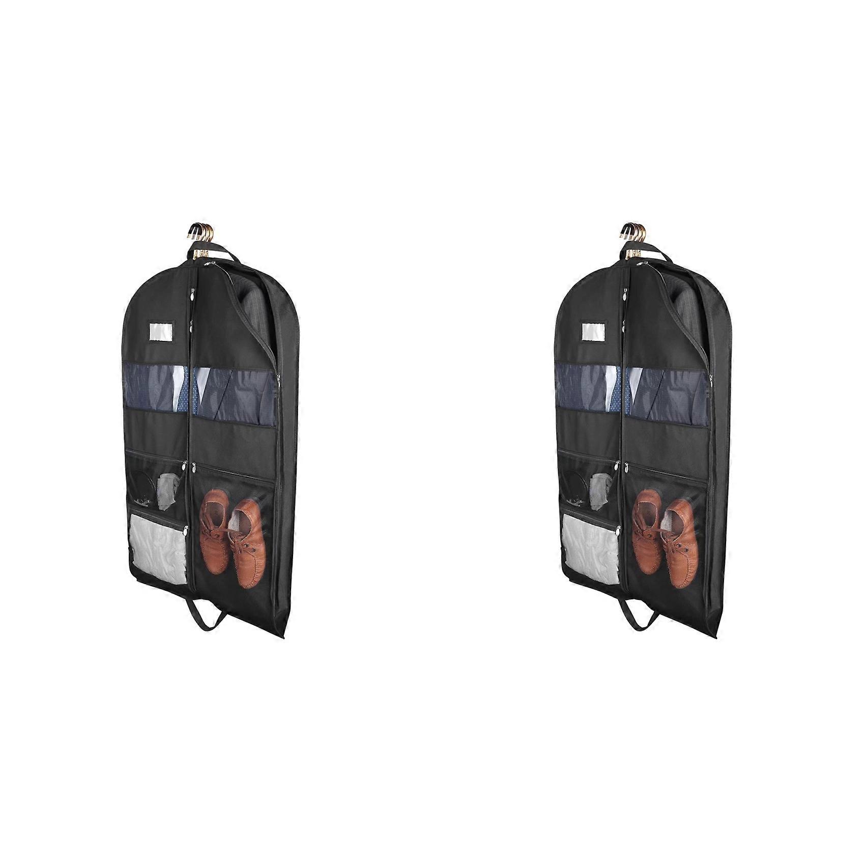 2X Storage Bags for Travel and Storage, Large Mesh Pockets, Closet Organizer, Suitable for Multiple Suits