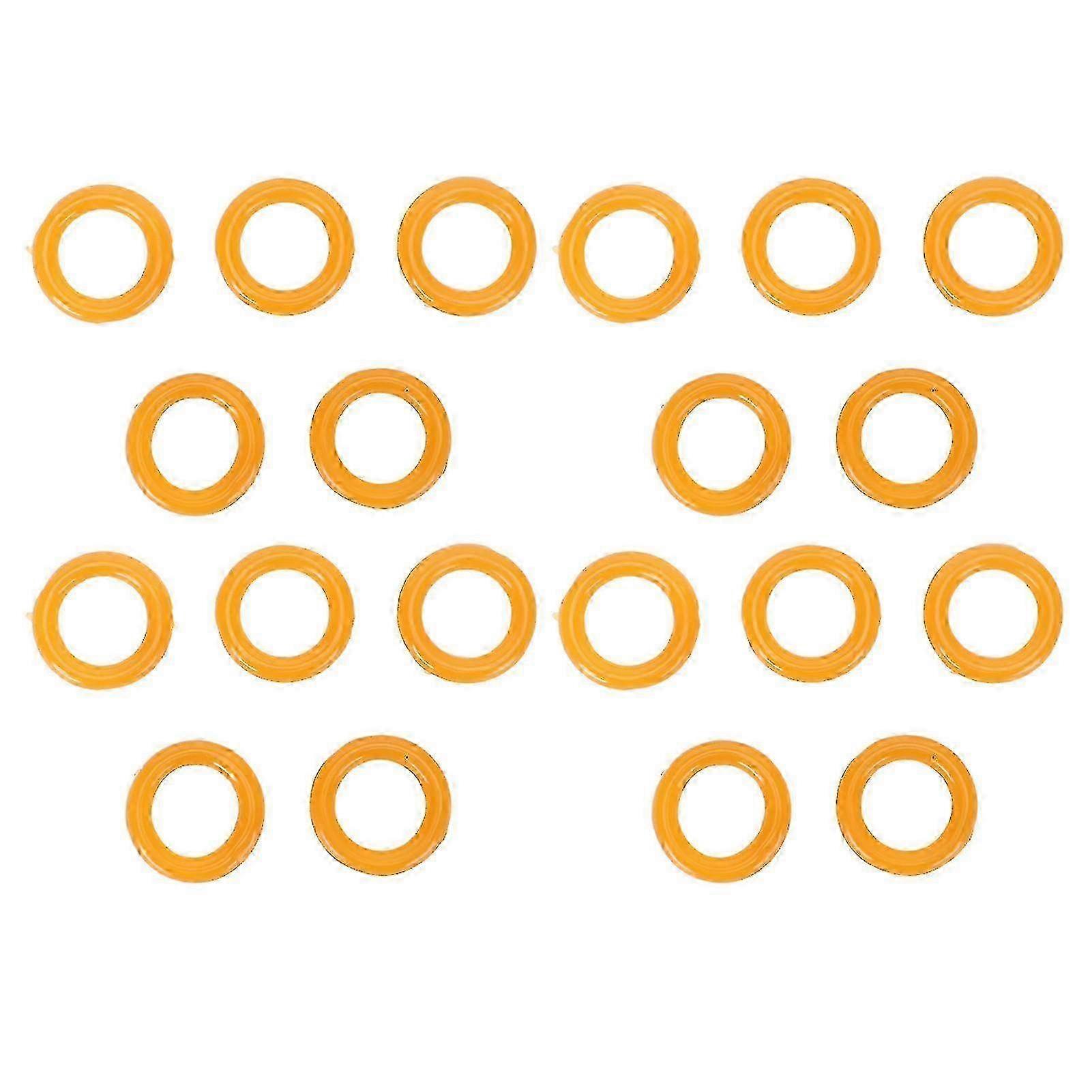 20pcs Bobbin Winder Rubber Tire Ring Flexible Elastic Portable Bobbin Winder Ring for Replacement Yellow miao8