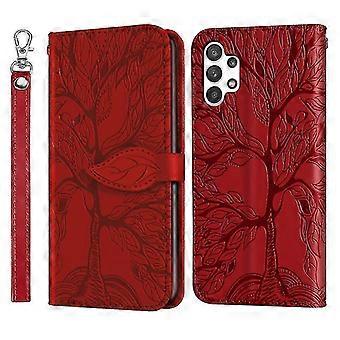 25-26 Wallet Case For Samsung Galaxy A32 5G/M32 5G Premium PU Leather Flip Cover Life Tree