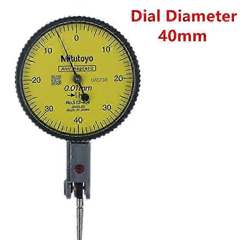 Mitutoyo huate Dial Indicator 513-404 Analog Lever Dial Gauge Accuracy 0.01 Range 0-0.8mm Diameter 40mm 32mm Measuring Hand Tool 25-26