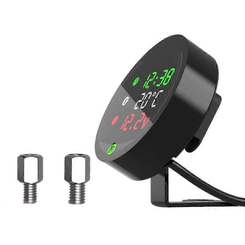5 in 1 Motorcycle Water Temperature Meter with Temperature Sensor